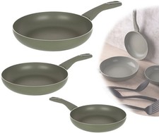 LUXUS BRAT PFANNEN SET 3 TEILIG ANTIHAFT INDUKTION GRILL PFANNE ALU 83858733