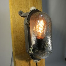 Industrie Design Bunkerlampe Bergbaulampe Fabriklampe Massive Aluguss Wandlampe