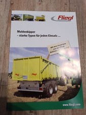 Original Fliegl Muldenkipper Traktor Schlepper Brochüre M