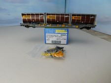 H0 Kombimodell 20337  Containertragwagen mit 3- 20ft Bertschi Tankcontainer