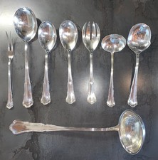 Wilkens Martin 90 "August der Starke" Silberbesteck, 9 Besteckteile, 90er Silber