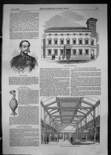 Antique Print 1849 General