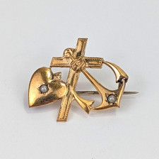 Antik jugendstil brosche mit - antik,