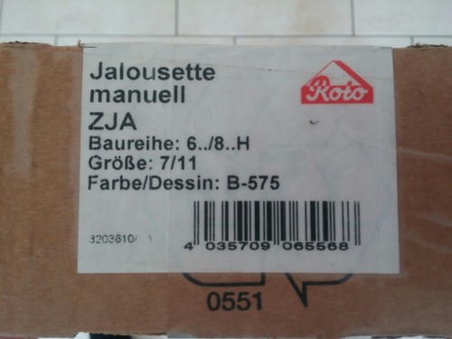 Roto jalousette manuell zja - jalousette,