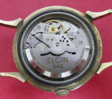 Vintage Elgin Shockmaster Men's Automatic Wristwatch 643 10k GF Working (E3)