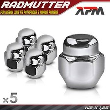 5x Radmutter M12 x 1,25 für