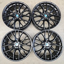 4x Original BMW Alufelgen M405 Matt Schwarz F30 F31 F32 F33 F36 6865157 8Jx18