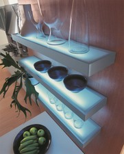 3er-Set LED Wandregal