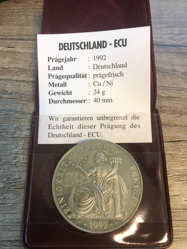Medaille ecu deutschland - medaille,