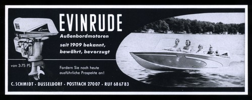 Werbung reklame 1960 evinrude - reklame,