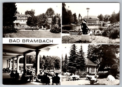 Postkarte bad brambach - brambach, kr