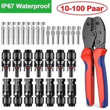 10-100 Paar MC4 Solarstecker