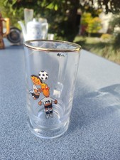 Fussball Glas Bierglas Bierkrug Sammeln Vintage Bier Fan WM 74 1974 Tip Tap