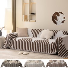 Chenille Sofaüberwurf Sofabezug Couch Überzug 1/2/3 Sitzer Sofa Ecksofa Überzug