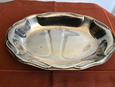 Schale oval  versilbert Omas