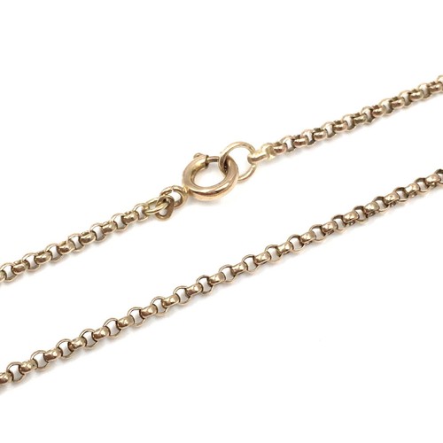84cm erbsenkette 8kt rosegold - erbsenkette,