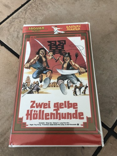 Zwei gelbe höllenhunde vhs - gelbe,