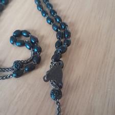 Vintage Rosenkranz Schwarz