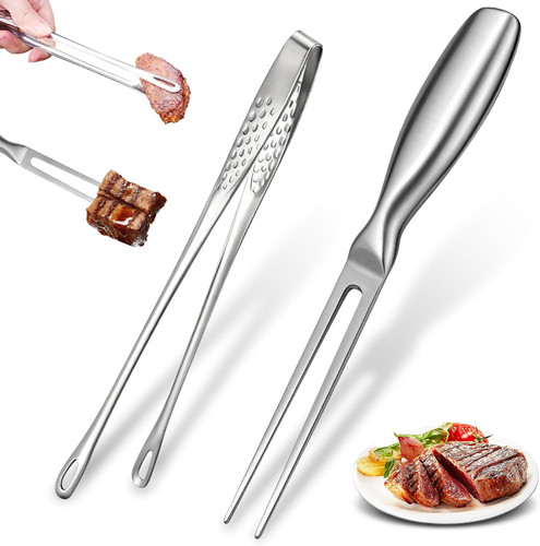 Grill und fleischgabel - set, /