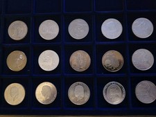 10-EURO-GEDENKMÜNZEN / 15 Stück / 925er Silber / Deutschland / 2004-2012 ?