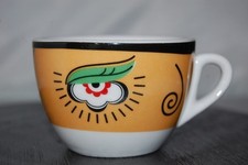 Cappucinotasse Magic Eye beige grün schwarz Collection Freetime Free Time