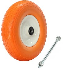 Schubkarrenrad Schubkarre Ersatzrad Vollgummi Luftreifen 4.00-6 400-6 Luft Achse