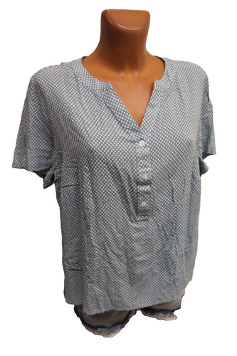 Bluse 2xl blau weiß - 44/46,