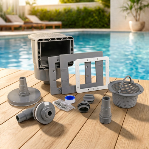 Einbauskimmer set grau - einbauskimmer,