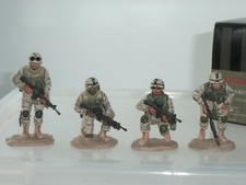 FIGARTI A4024 IRAK KRIEG US ARMEE MARINE KORPS AUF PATROUILLE METALL SPIELZEUG SOLDATEN SET 