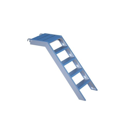 Alu treppe mit podest - m,