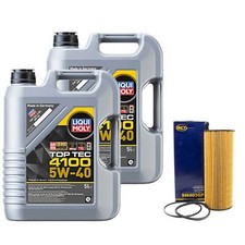 Motoröl Set Top Tec 4100 5W-40 10 Liter + Ölfilter für Audi A8 Q7 VW Touareg 4.2