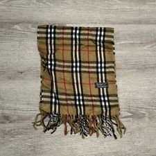 Burberry Schal Lammwolle Beige 140cm Vintage
