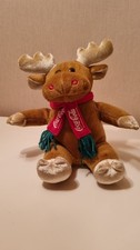 McDonald 2001, Coca Cola Plüsch-Elch mit Schal, mit Gesang Rudi Rendier