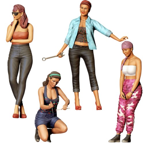 Frau freizeit modern set - -, 3d