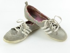 Adidas Damenschuhe Sneaker Gr. 38 Ballerina Wildleder grau Neo Label (15352)