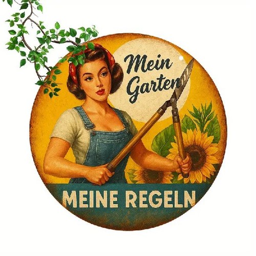 Blechschild rund mein - rund,