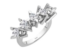 14K Weißgold Ring mit 1,20