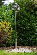 Vintage Aluguss Garten Laterne