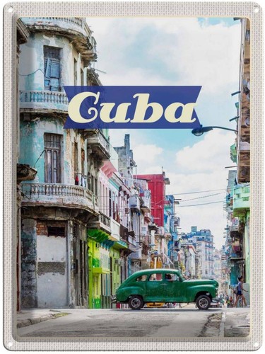 Blechschild 40x30 cuba - cm,