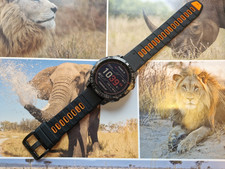 Garmin Fenix 7 Solar 33mm Edelstahlgehäuse mit Silikonarmband