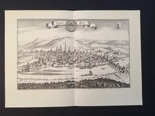 TRIER - KUPFERSTICH MERIAN 1644 - 43x30 cm !! - FAKSIMILE 1966 - TOP !!