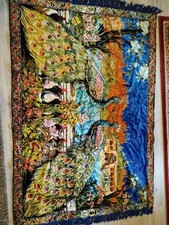 Antiker Alte Wandteppich Wau