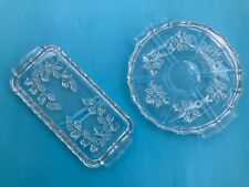 WMF MOOSROSE KÖNIGSKUCHENPLATTE u. TORTENPLATTE gebraucht Vintage aus d. 70igern