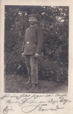 Foto AK - Soldat in feldgrau