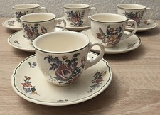 Villeroy & Boch Alt Straßburg 6 x Mokkatasse Espressotasse mit Untertasse 12 tlg