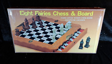 Schachspiel, Echtholz, Schachbrett mit Figuren, asiatischer Stil, Eight Fairies