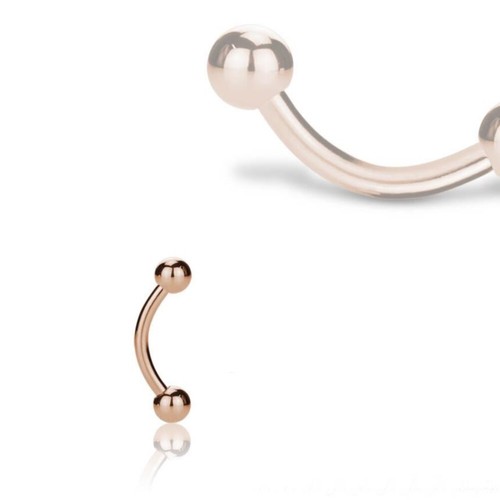 Piercing banane rosegold rose - piercing,