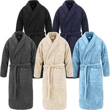 Herren Bademantel aus extra dickem und weichem Baumwoll-Frottee 450 g/m²