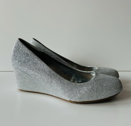 Pumps keilabsatz schuhe silber - schuhe,