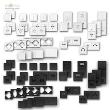 Schalter- & Steckdosen-Serie SHALLOW weiß / anthrazit Unterputz Schalterprogramm